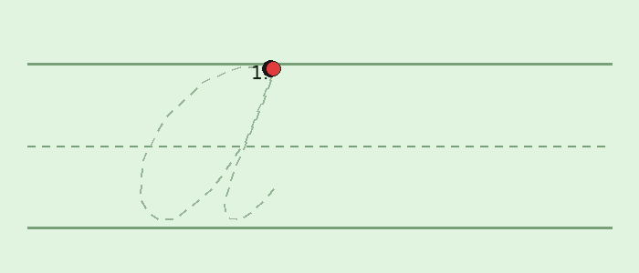 Animation showing how to write a cursive capital A and lowercase a with stroke order