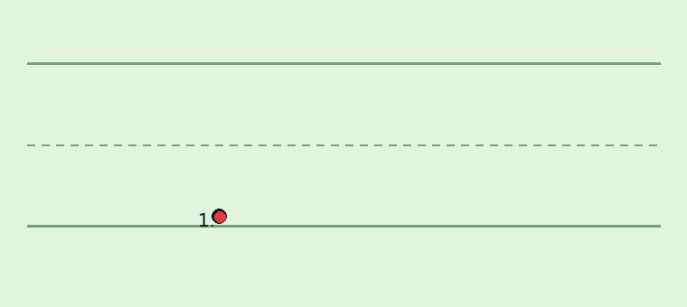 Animation showing how to write a cursive capital J and lowercase j with stroke order
