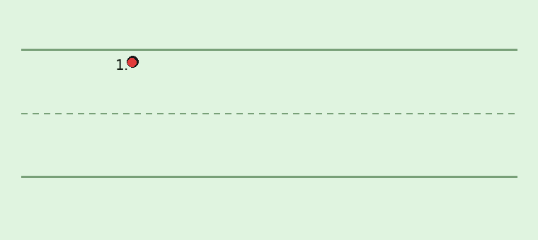 Animation showing how to write a cursive capital R and lowercase r with stroke order